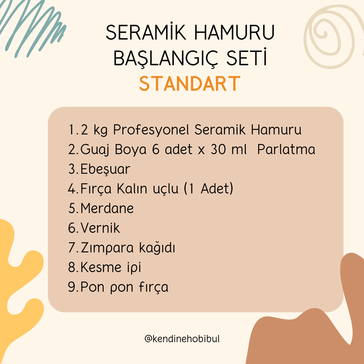 Seramiğe Başlangıç Kutusu – “İlk Çamur”